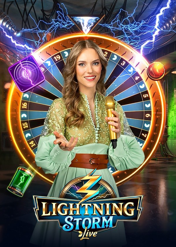 Lightning Storm, Evolution live game show: Lightning-powered wheel with electric multipliers