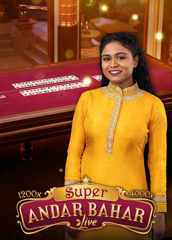 Super Andar Bahar, Evolution live baccarat: Classic Andar Bahar with Lightning hands and card-count side bets paying up…